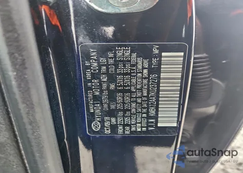 2019 Hyundai Kona Se z USA, uszkodzony, nr VIN KM8K12AA7KU237276